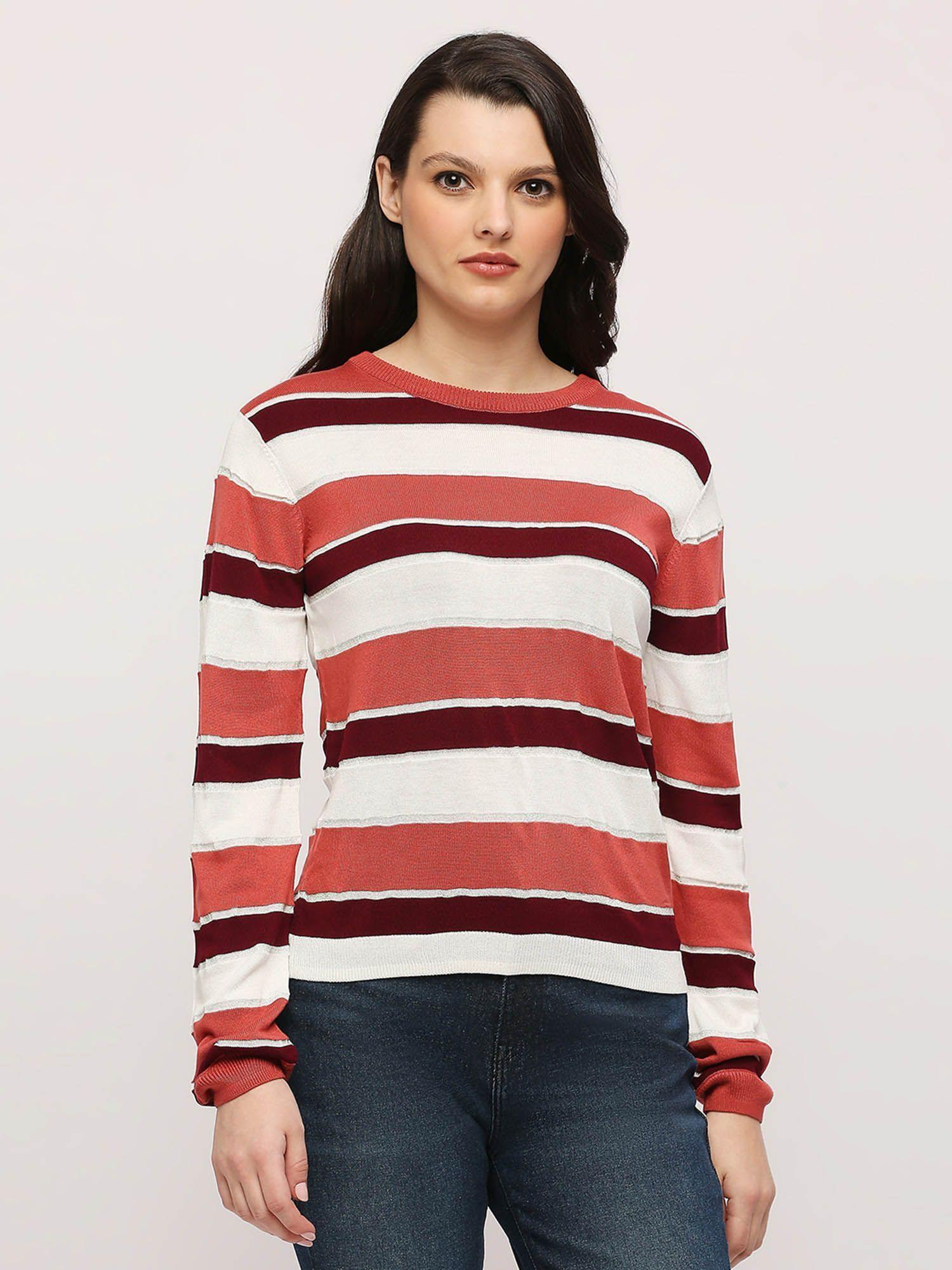 red stripes sweater