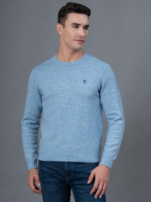red tape blue regular fit sweater