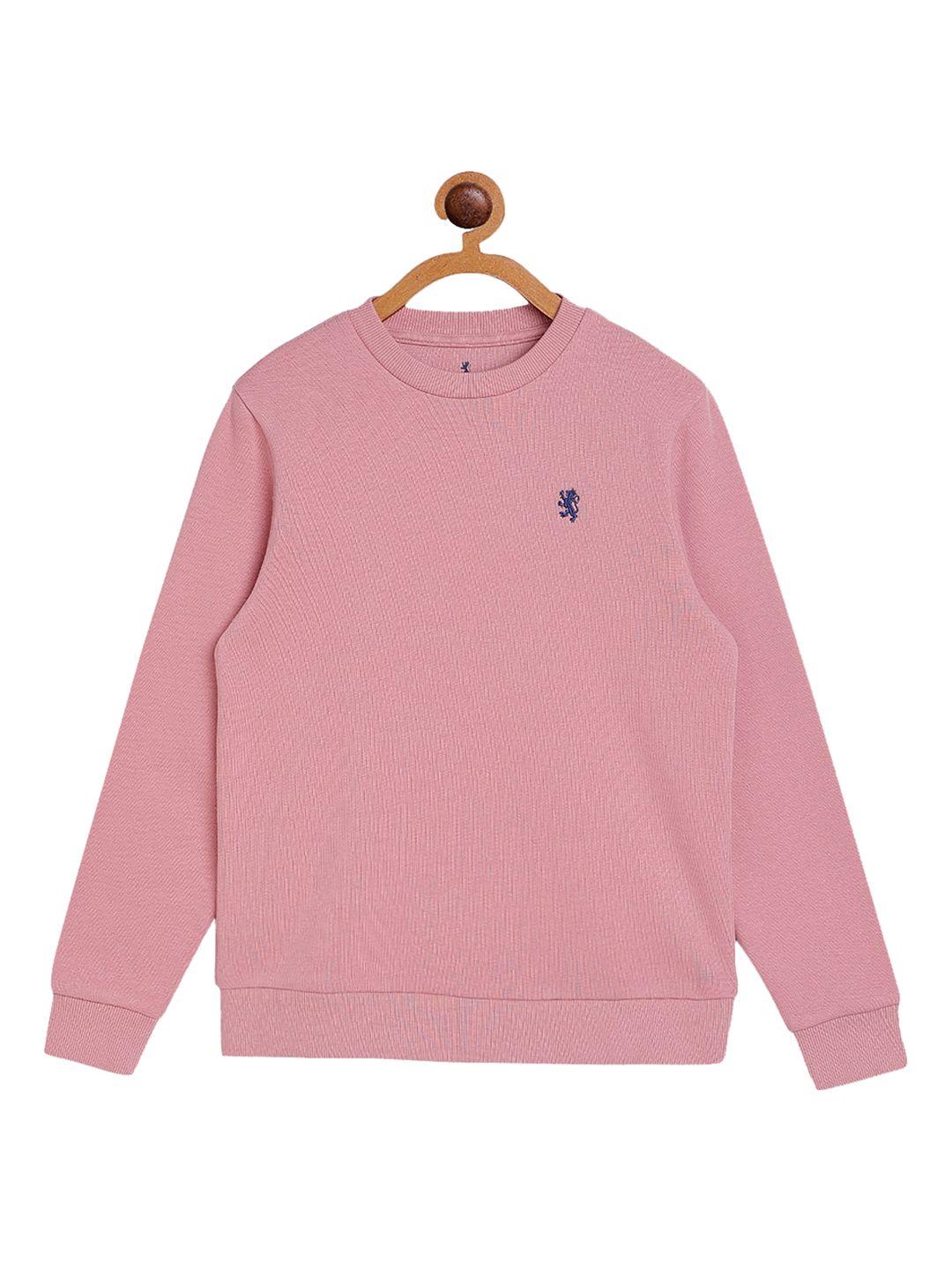 red tape boys coral pink solid sweatshirt
