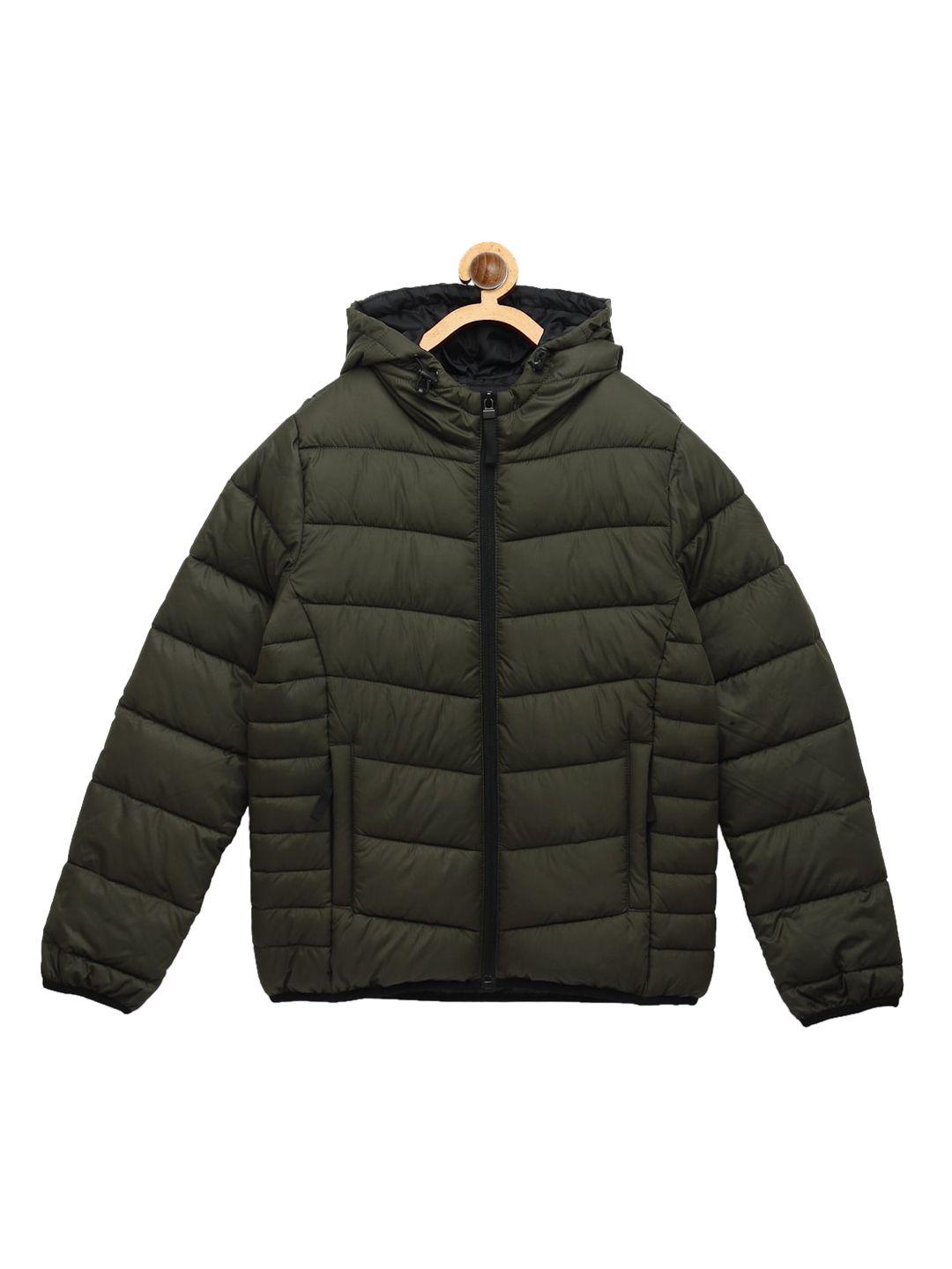red tape boys olive green padded jacket