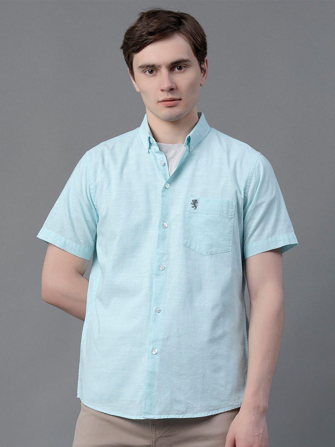 red tape button-down collar pure cotton casual shirt