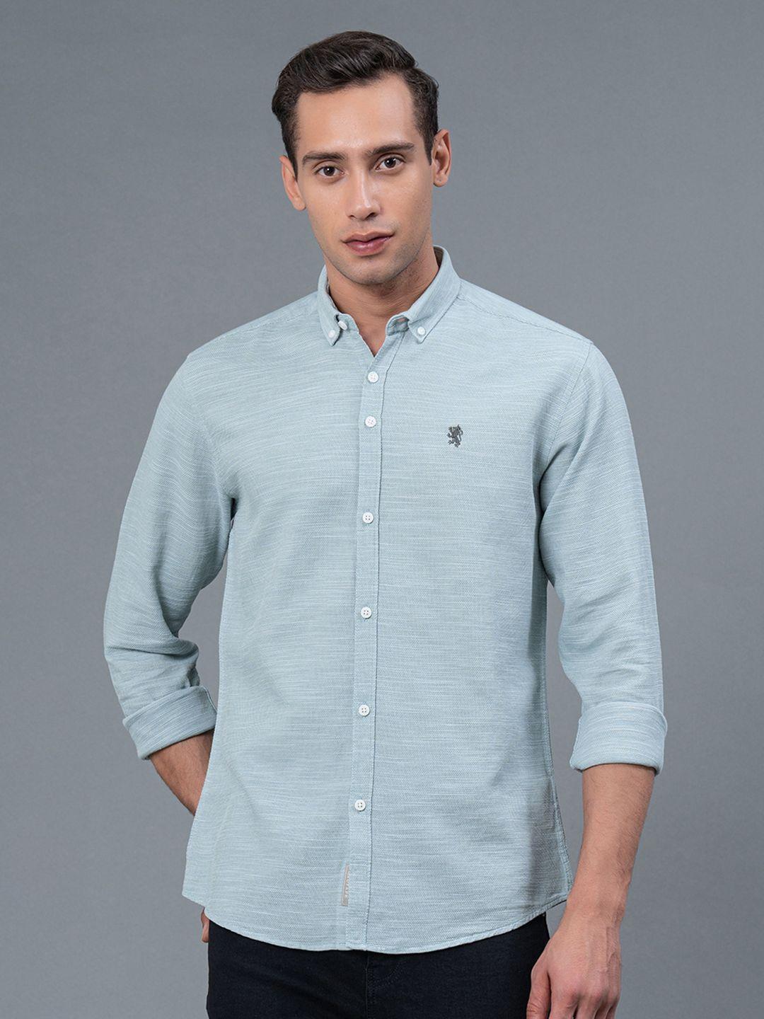 red tape button-down collar regular fit pure cotton casual shirt