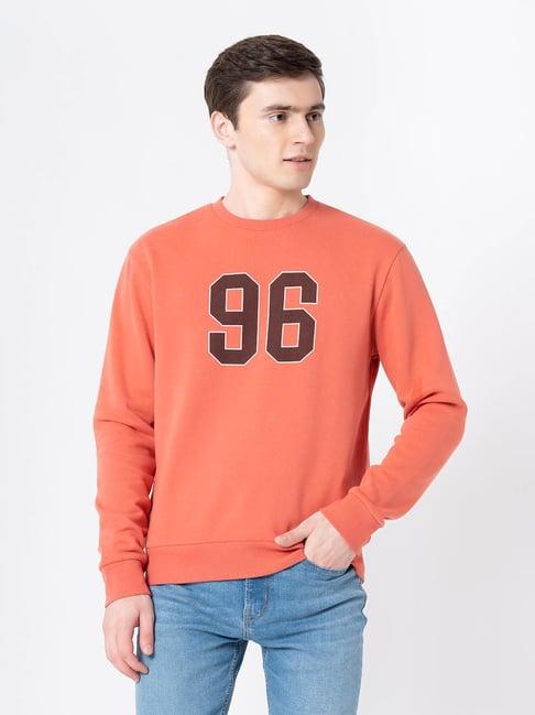 red tape coral full sleeves printed sweatshirt