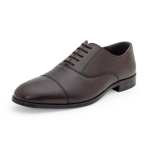 red tape formal oxford shoes for men | soft cushioned insole, slip-resistance, dynamic feet support, arch support & impact mitigation brown