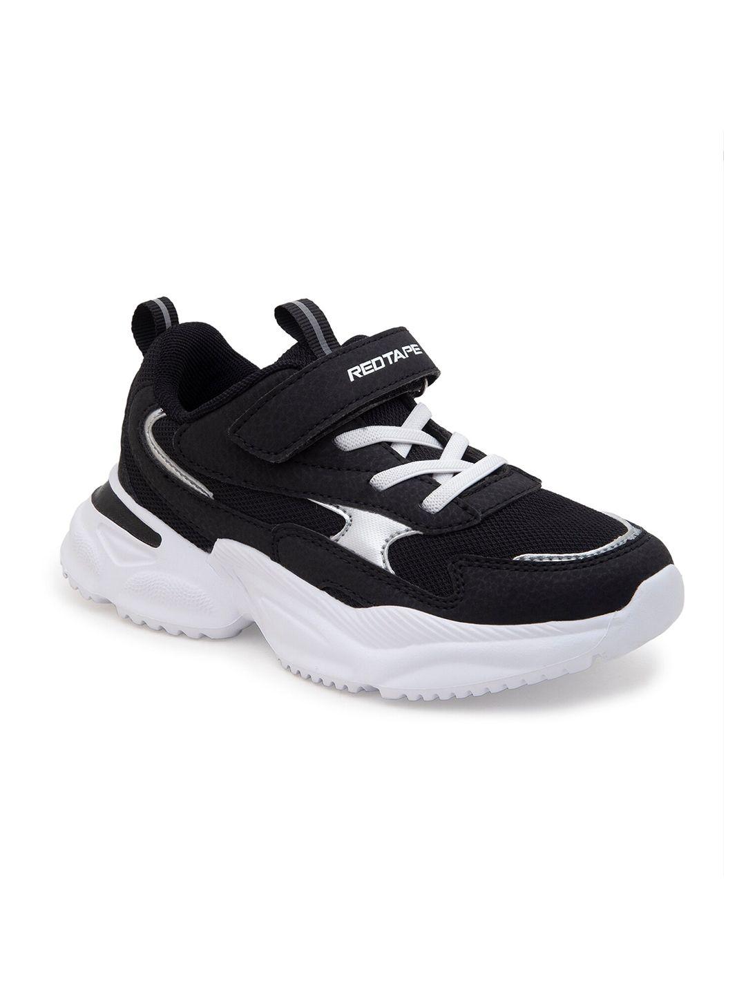 red tape kids black sports shoes