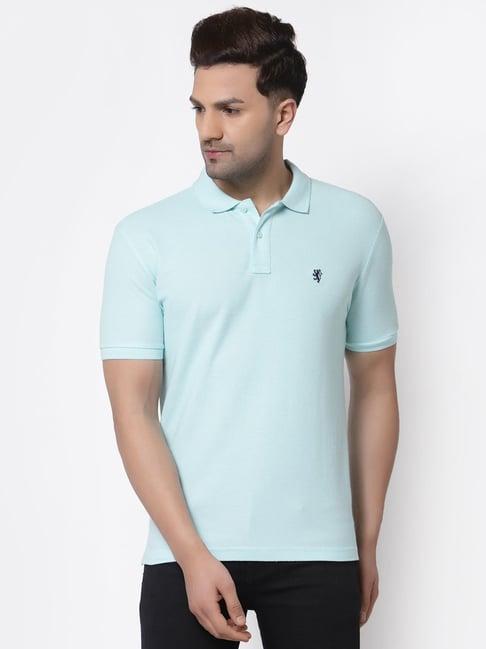 red tape light blue cotton regular fit polo t-shirt