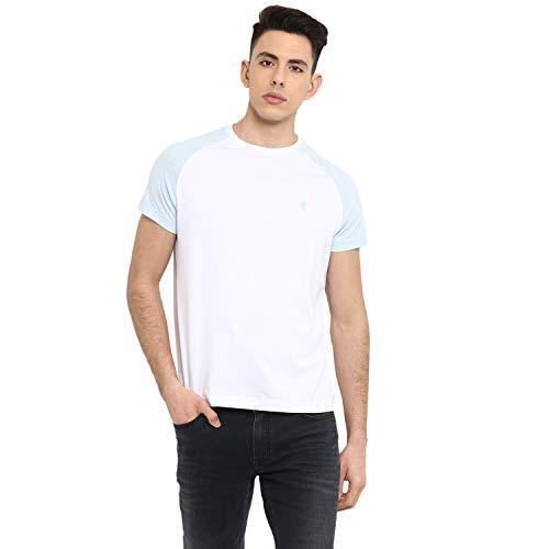 red tape men's regular fit t-shirt (rhp0115_white/light blue melange_small s)