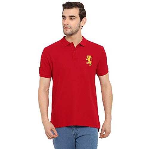 red tape men's solid regular fit polo (rph7148_red_small s)