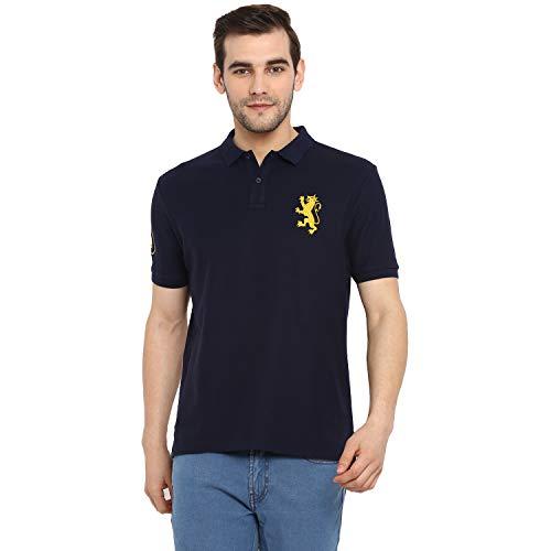 red tape men's solid regular fit polo (rph7244_navy_small s)