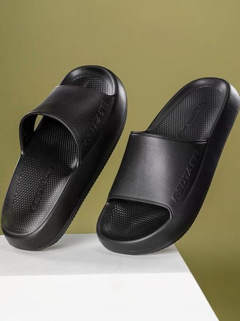 red tape men's sunnies black slides