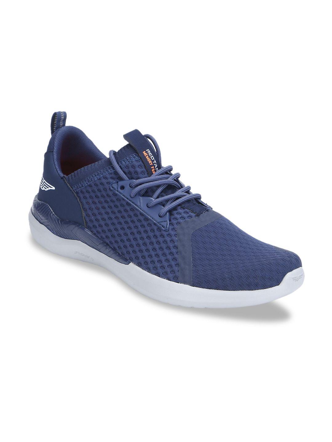 red tape men blue textile walking sports shoes