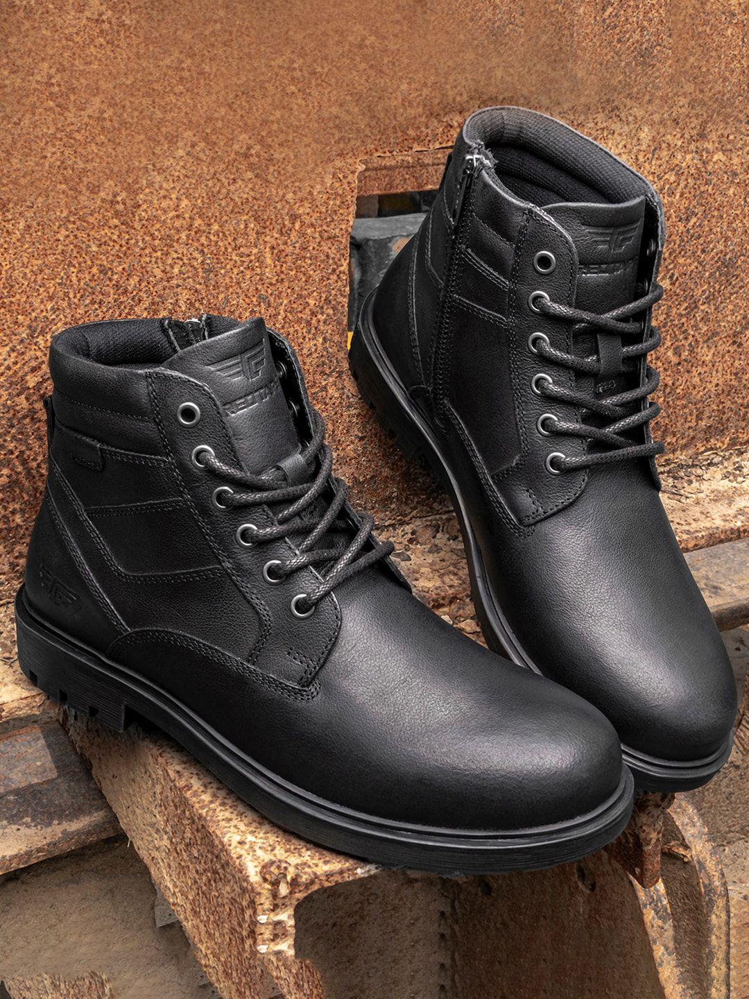 red tape men mid-top leather regular boots