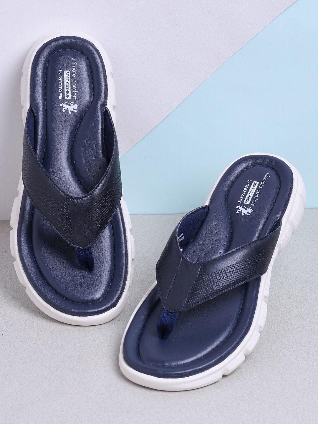 red tape men navy blue comfort sandals