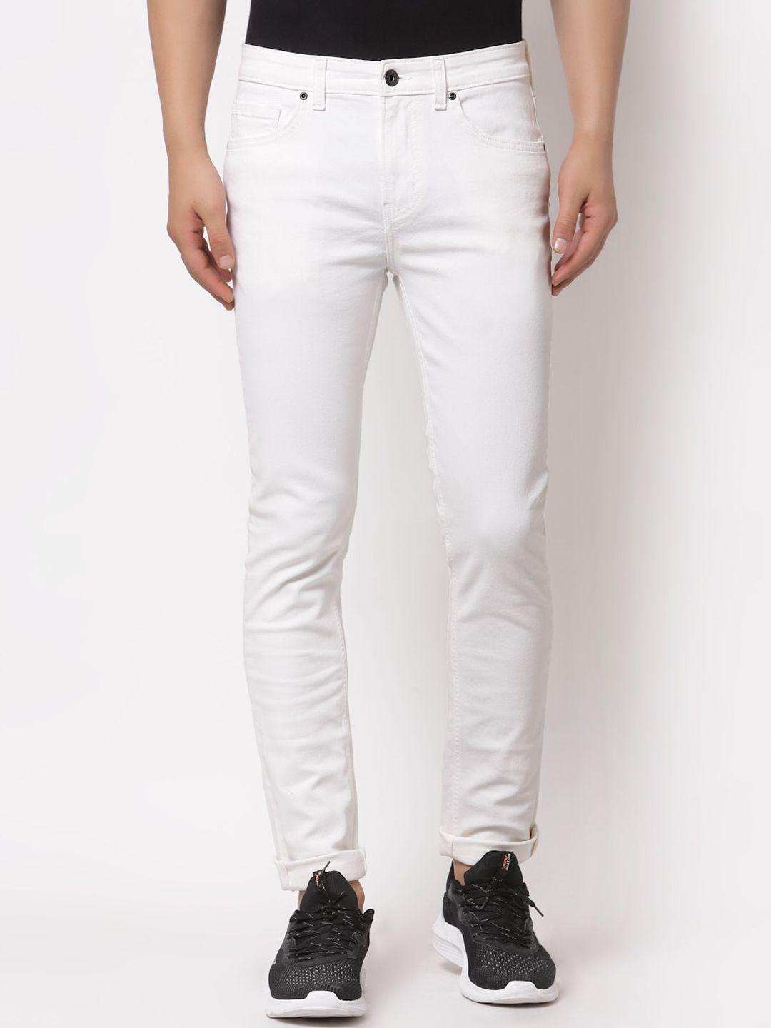 red tape men white skinny fit stretchable jeans