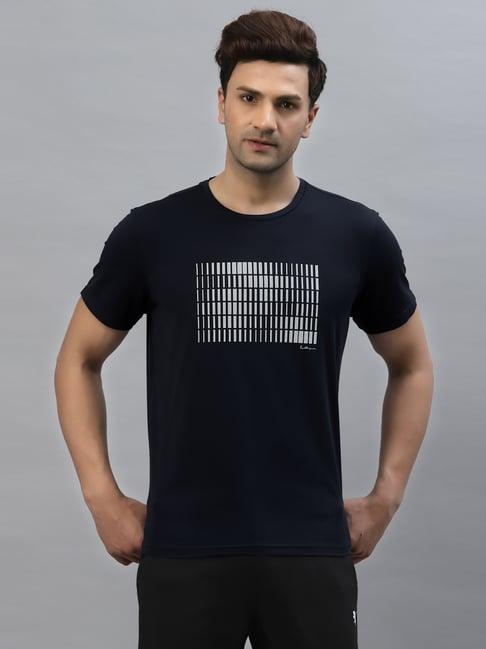 red tape navy round neck sports t-shirt