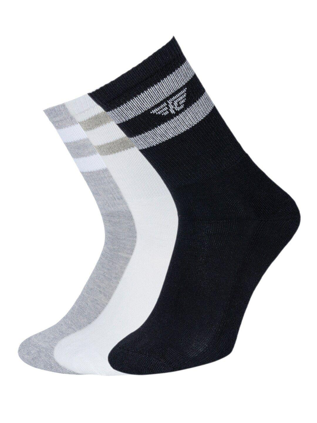 red tape pack of 3 calf-length socks