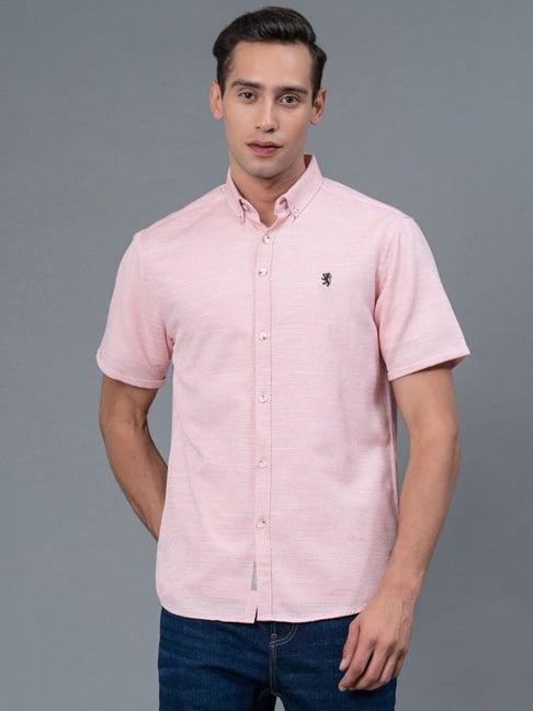 red tape pink regular fit shirt