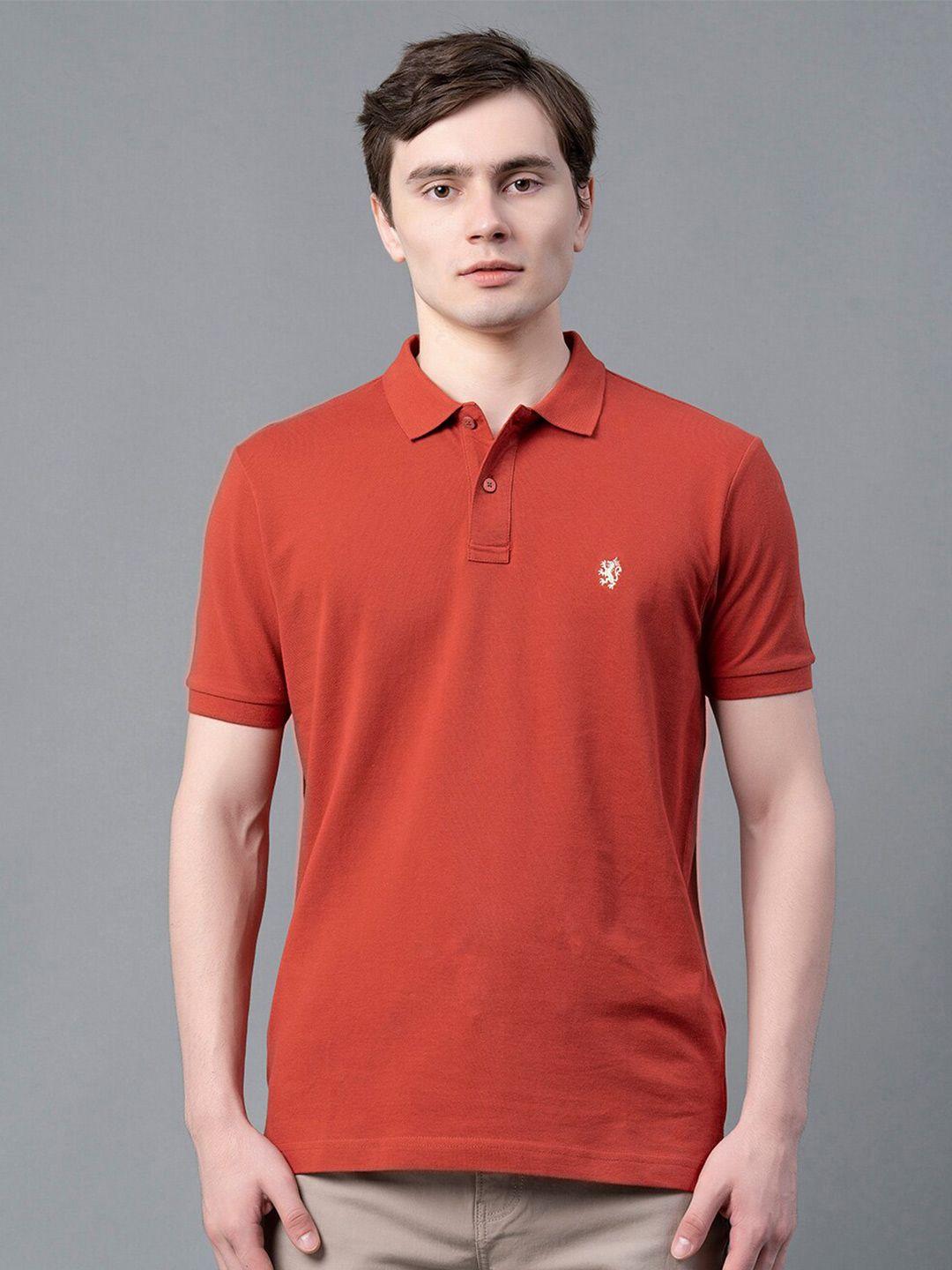 red tape polo collar pure cotton regular fit t-shirt