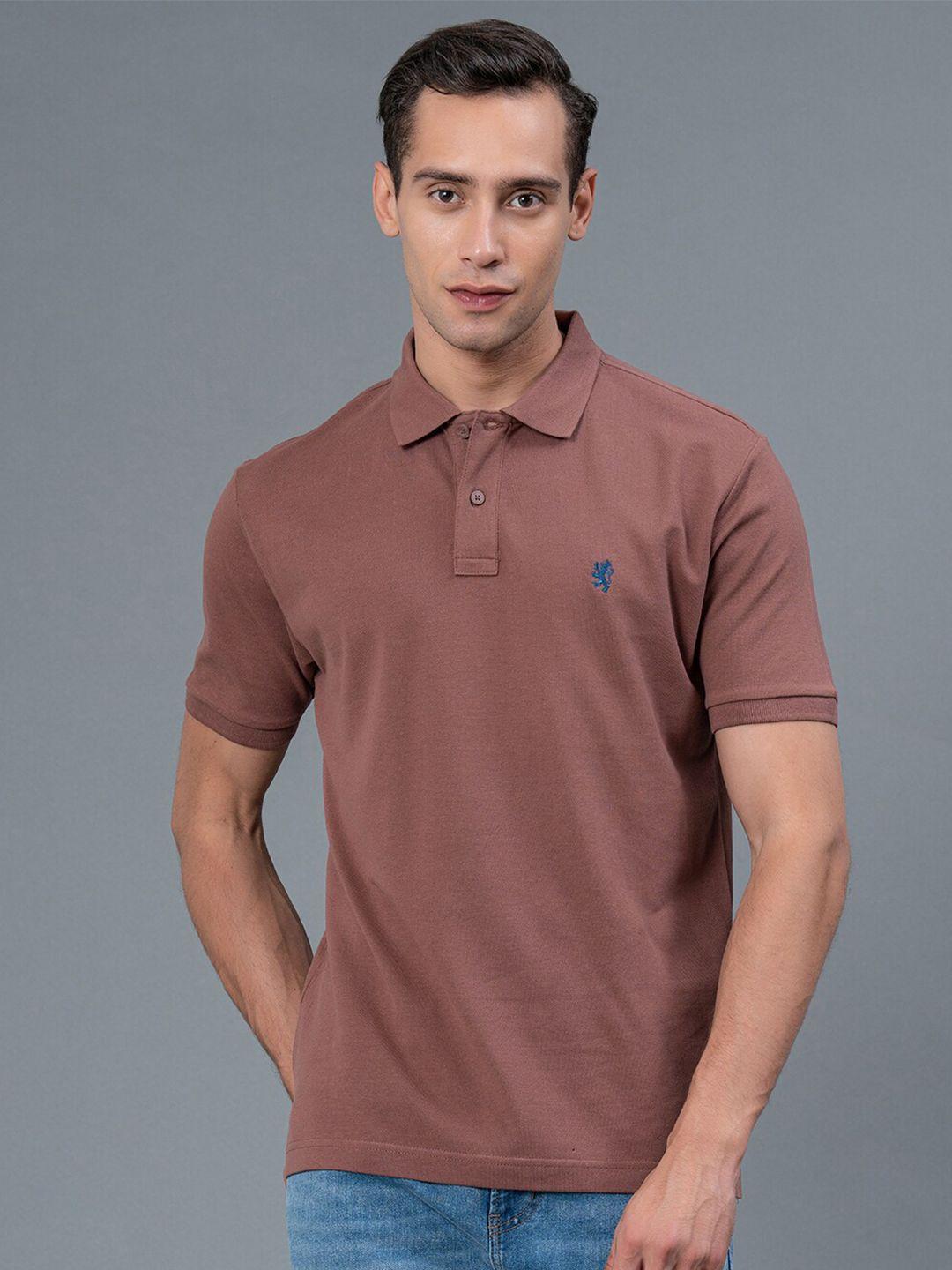 red tape polo collar pure cotton t-shirt