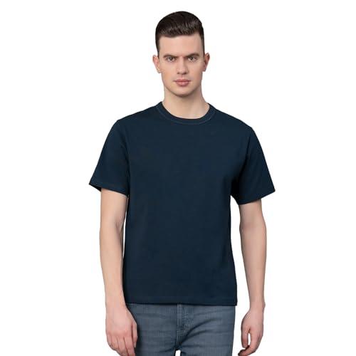 red tape round neck t-shirt for men | durable & comfortable - rhp1884-xxl dark navy