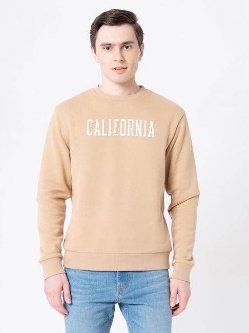 red tape sand regular fit graphic print sweatshirt