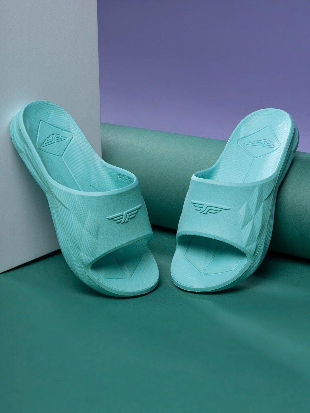 red tape unisex kids sea green rubber sliders