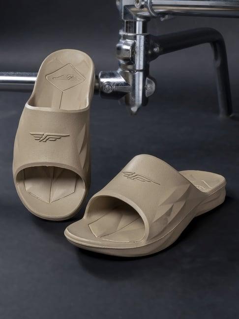 red tape women's beige slides