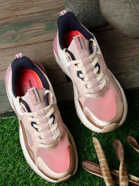 red tape women's rose pink walking shoes