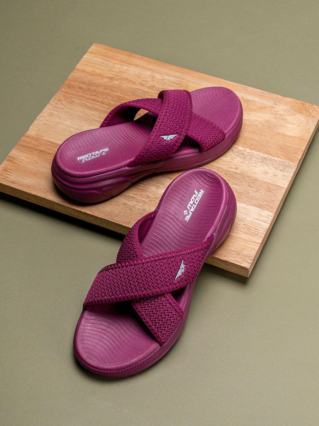 red tape women textured sliders