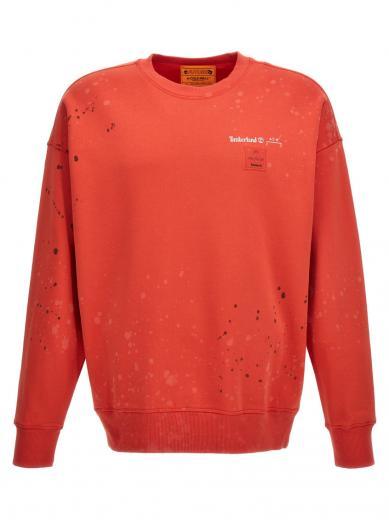 red timberland a-cold-wall capsule sweatshirt