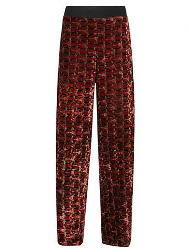 red velvet trousers