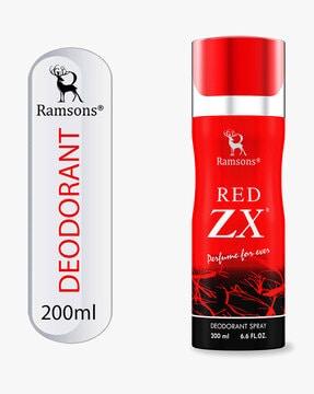 red zx deodorant spray