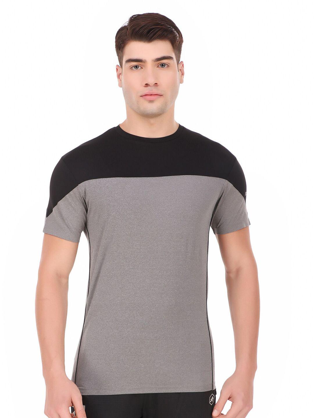 redesign colourblocked round neck rapid-dry t-shirt