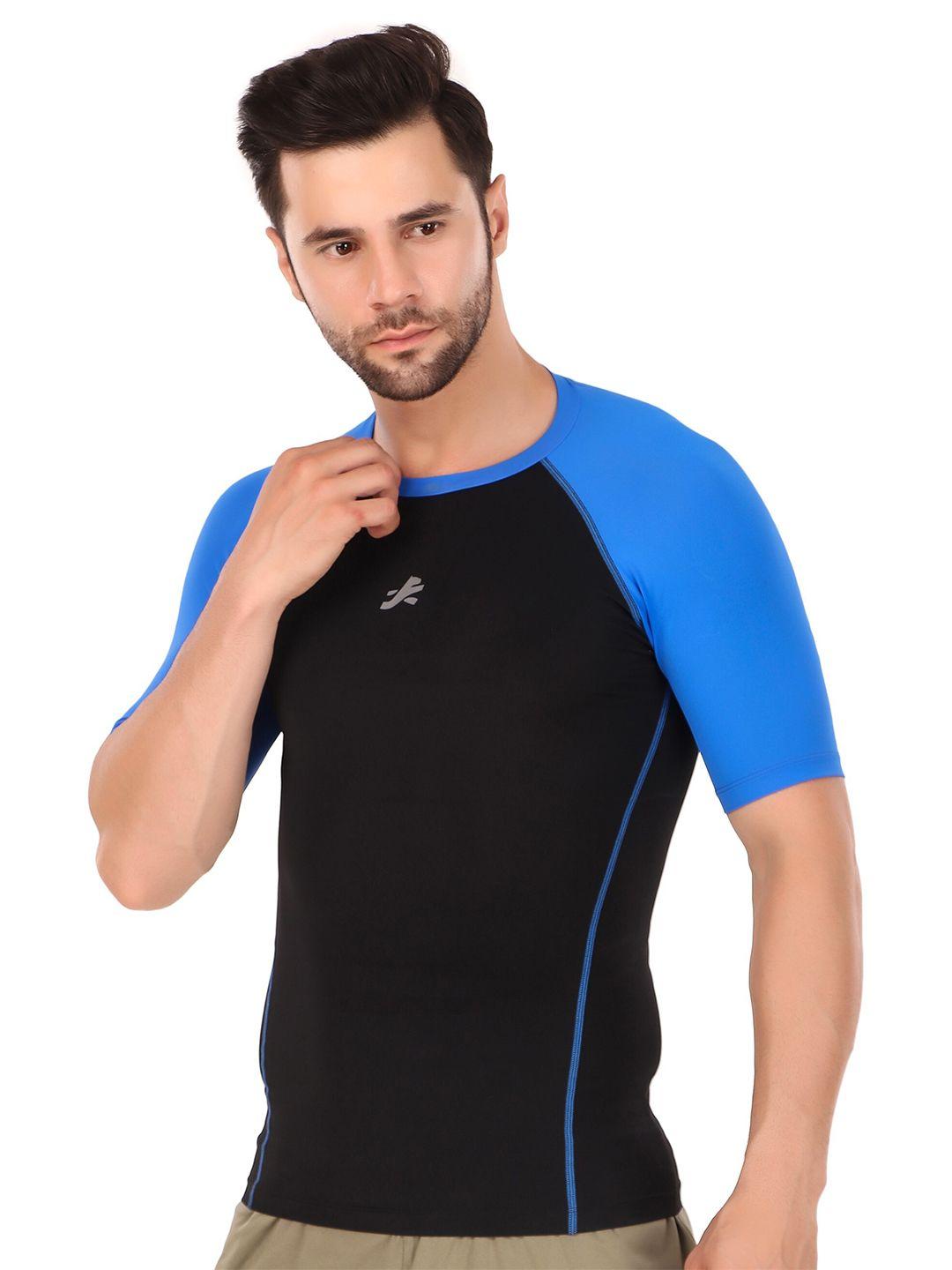 redesign compression colourblocked dry-fit nylon training t-shirt