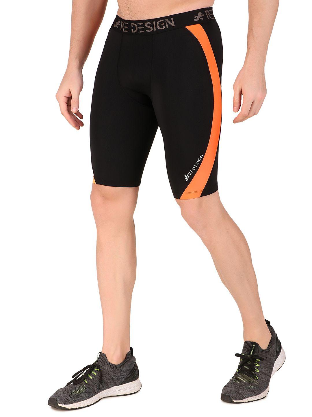 redesign men dry-fit above knee-length tights shorts