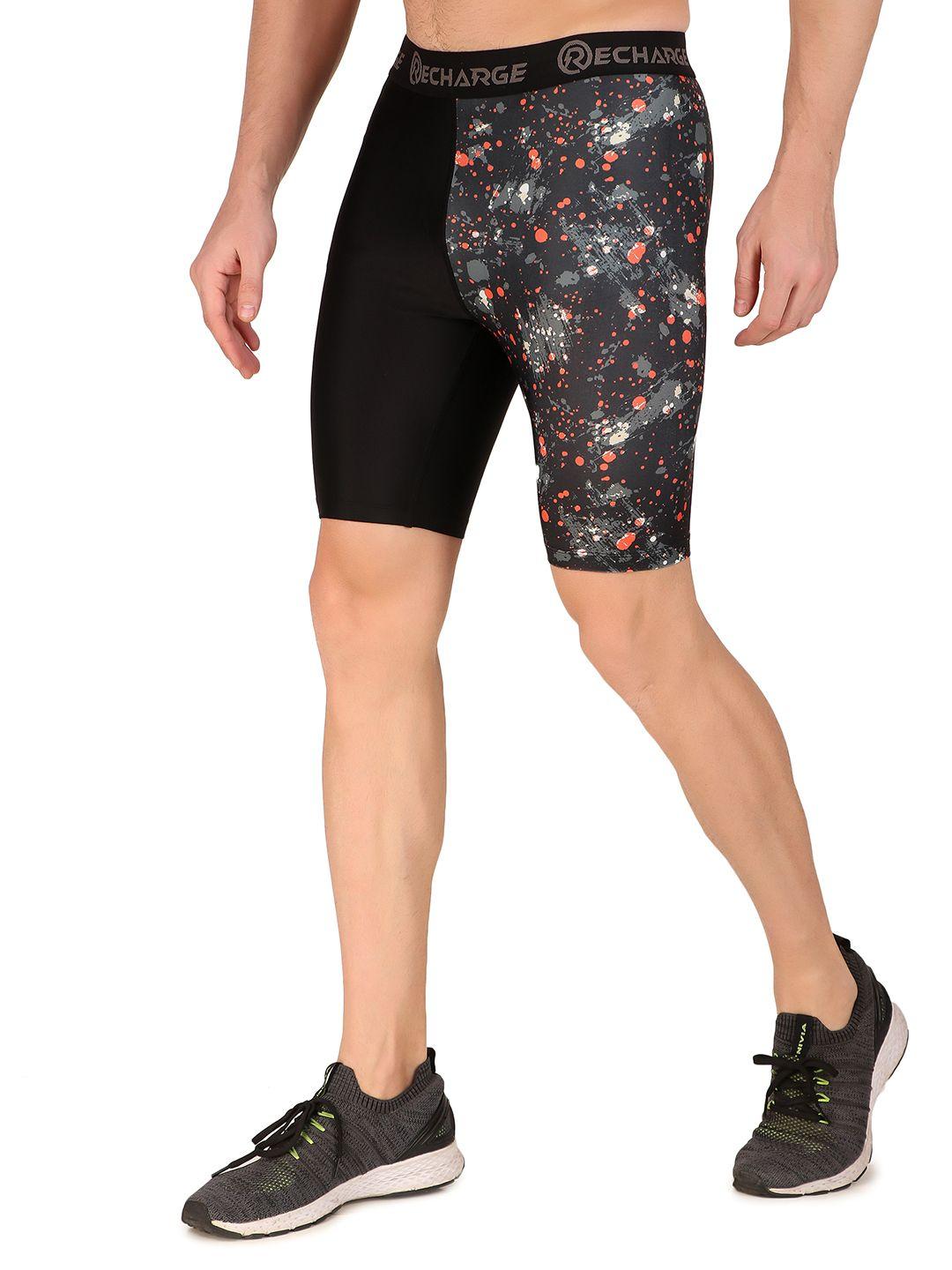redesign men printed dry fit sports shorts tights