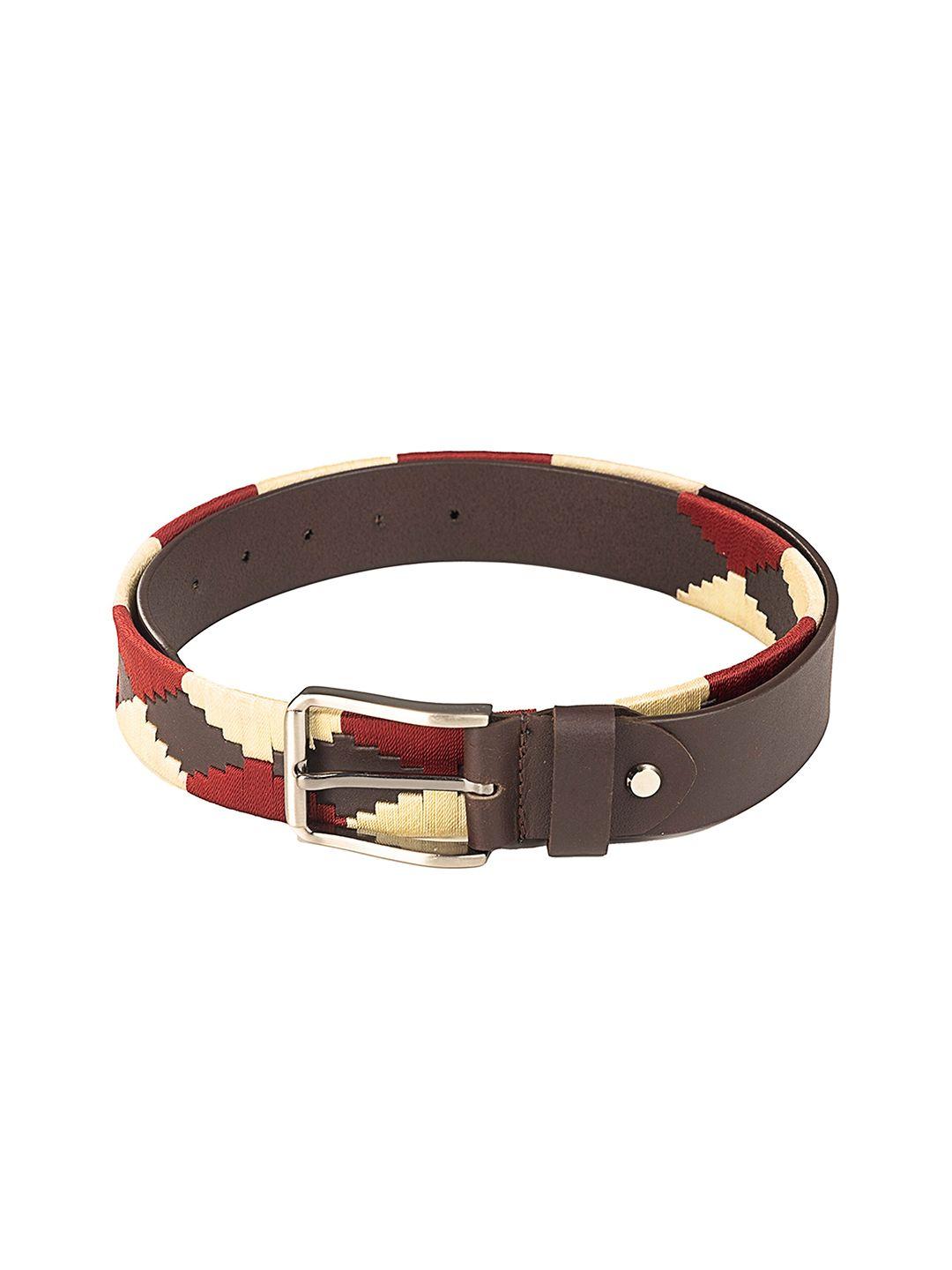 redhorns men textured leather belt