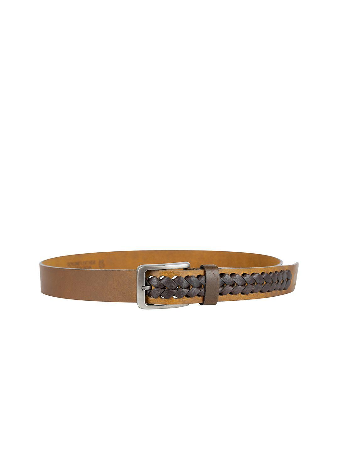 redhorns men textured leather belt