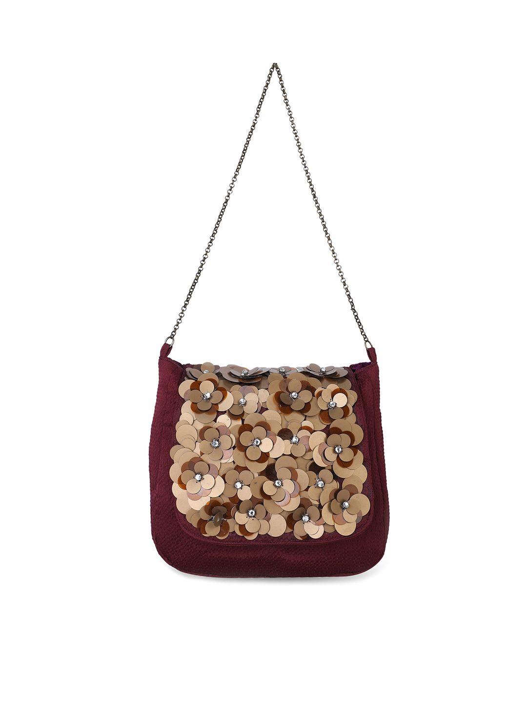 rediscover fashion embellished structured sling bag