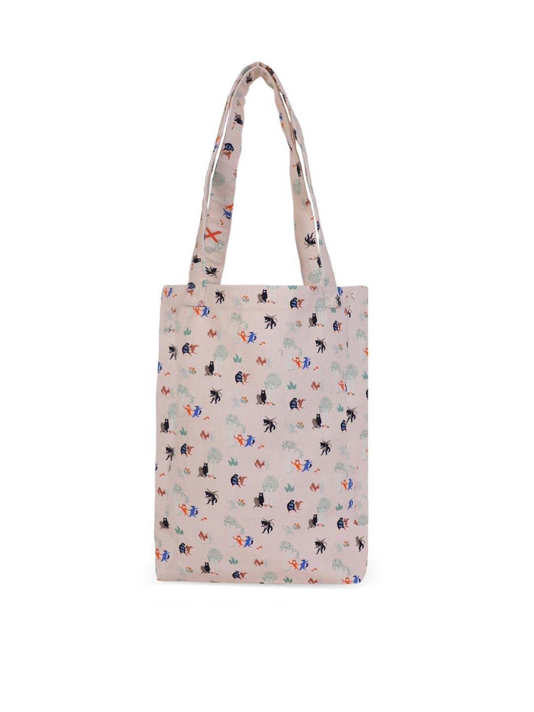 rediscover fashion printed shopper tote bag