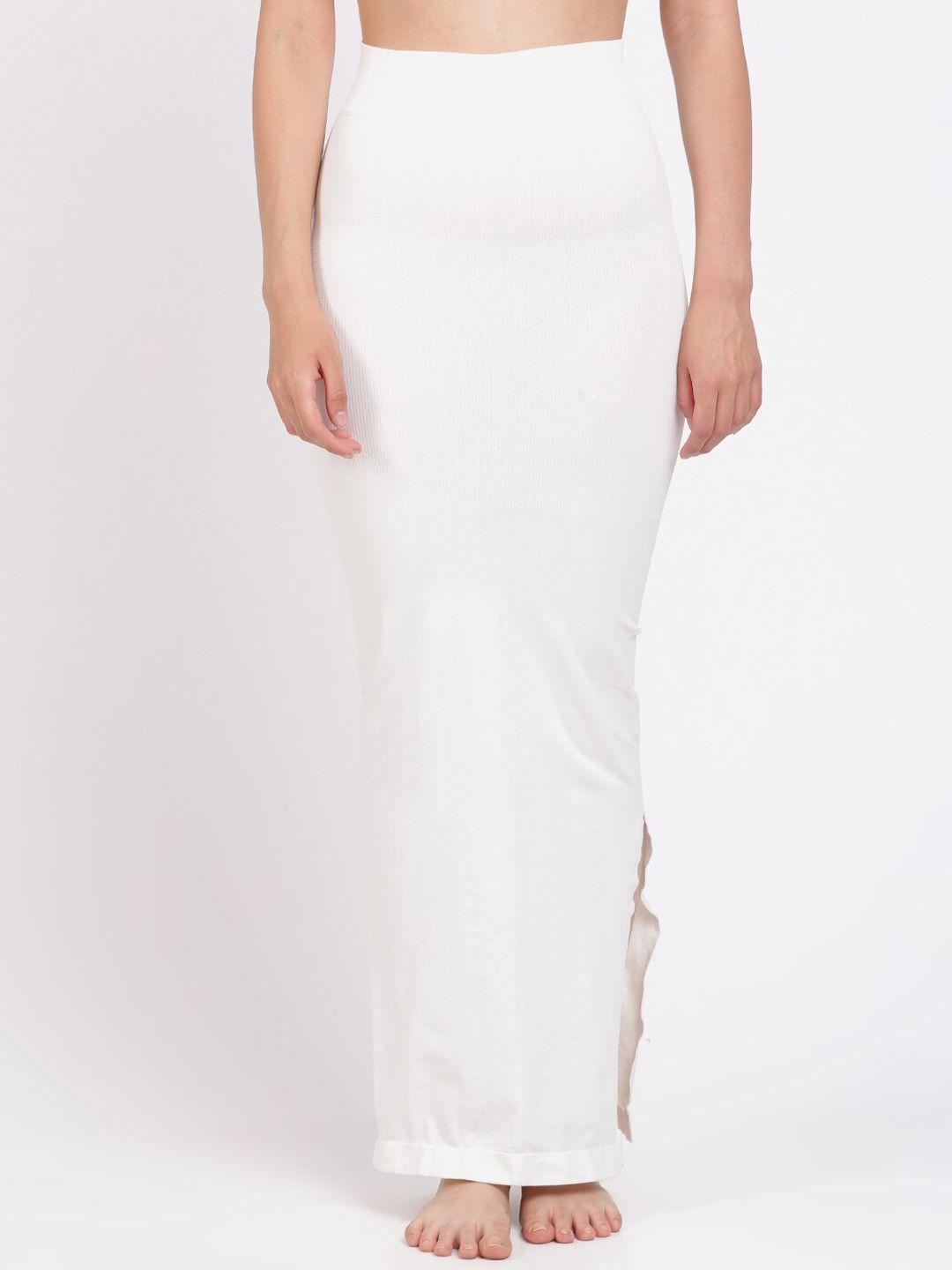 redrose women white saree shapewear shaper