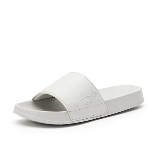 redtape men ice grey sliders