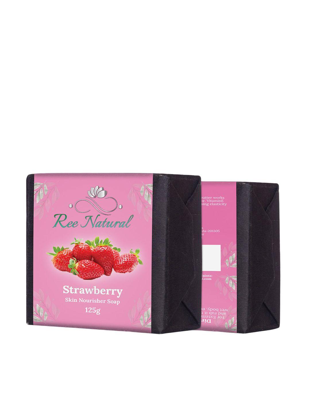 ree natural strawberry skin nourisher soap 125g