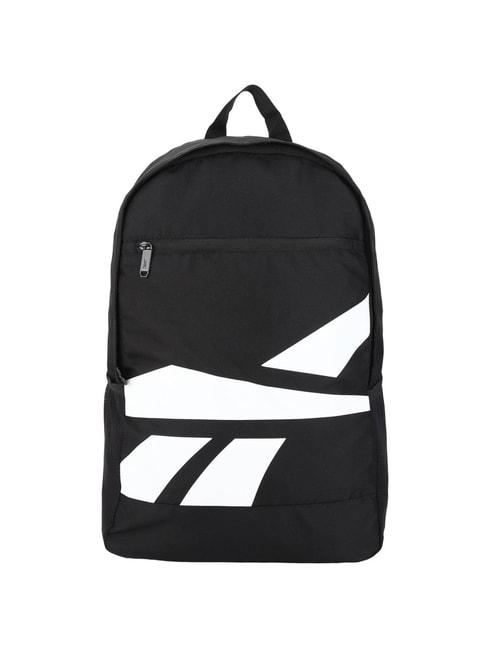 reebok black polyester solid backpack