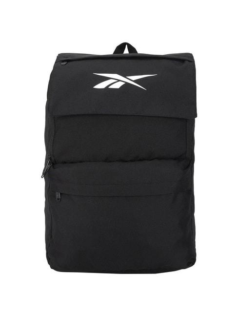 reebok black polyester solid backpack