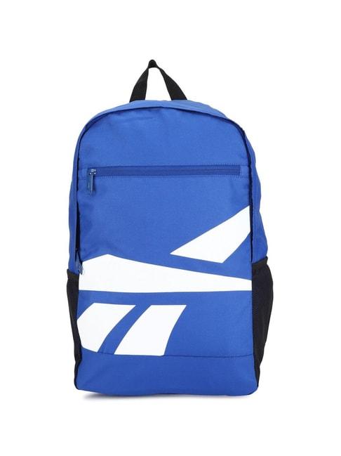 reebok blue polyester solid backpack