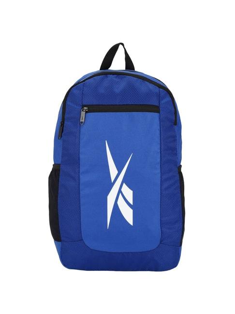 reebok blue polyester solid backpack