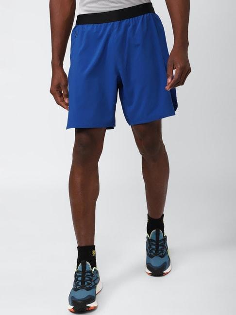 reebok blue regular fit sports shorts