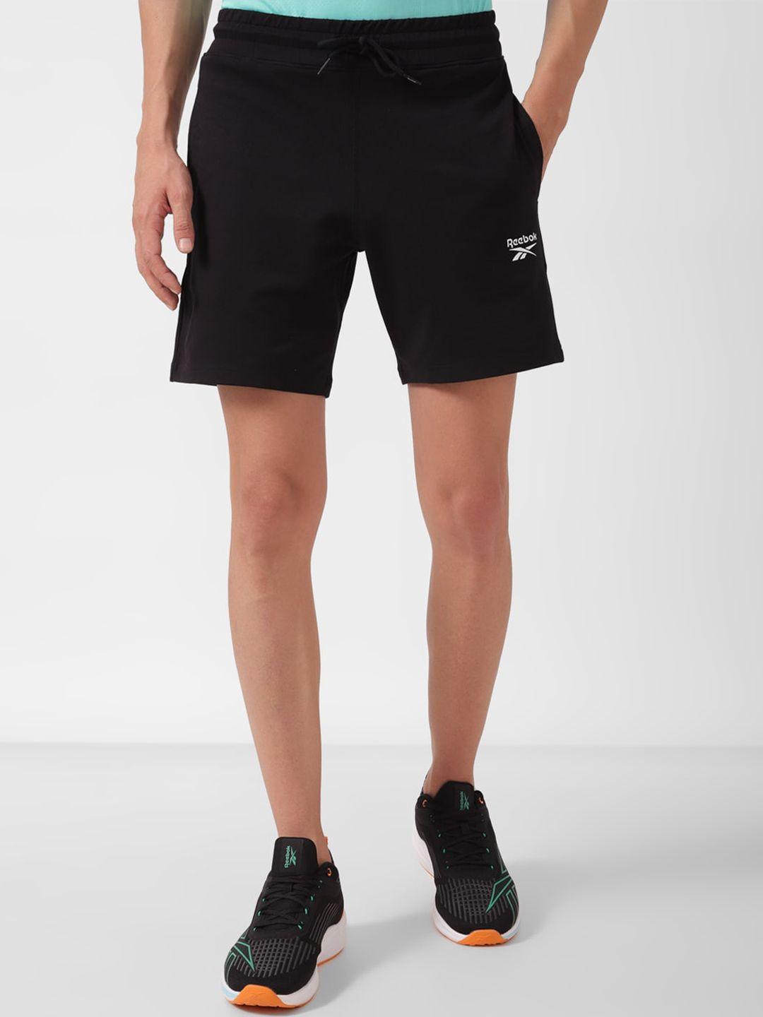 reebok men mid-rise sports shorts