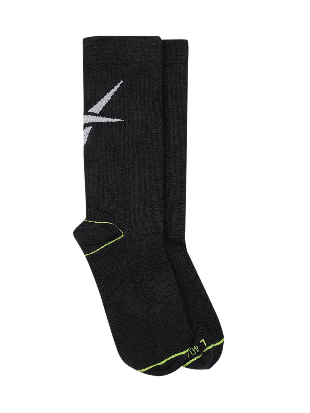 reebok men patterned calf length socks